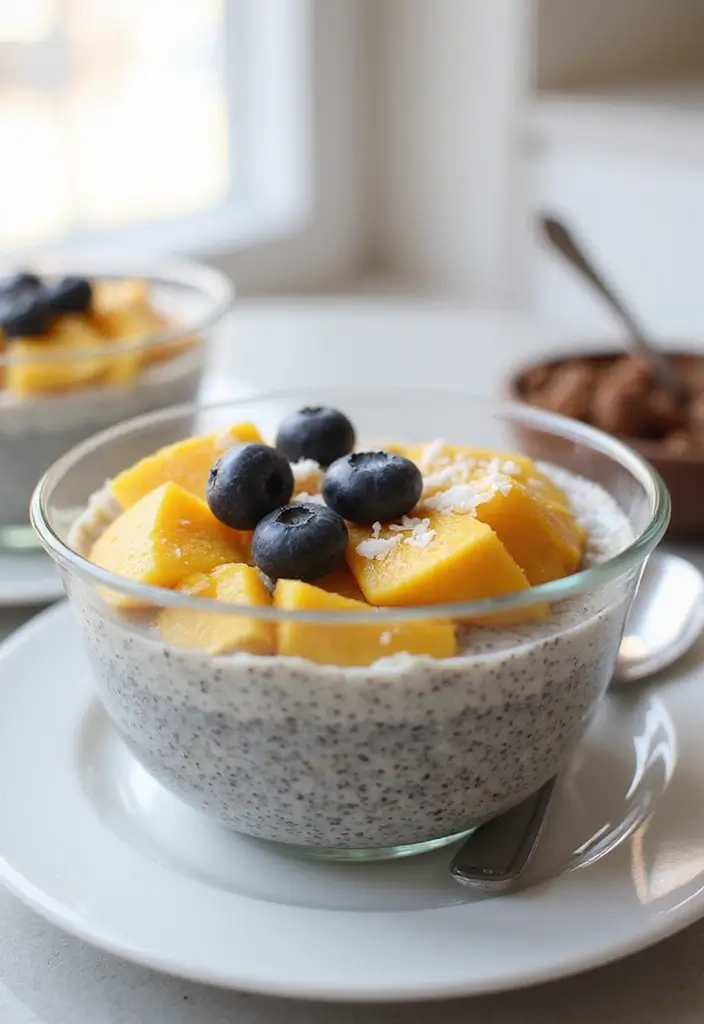 30 Gluten Free Vegan Breakfast Recipes to Start Fresh 20 30 Gluten Free Vegan Breakfast Recipes to Start Fresh - 4. Chia Seed Pudding Bowl