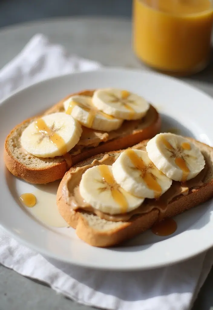 30 Gluten Free Vegan Breakfast Recipes to Start Fresh 46 30 Gluten Free Vegan Breakfast Recipes to Start Fresh - 8. Nut Butter Banana Toast