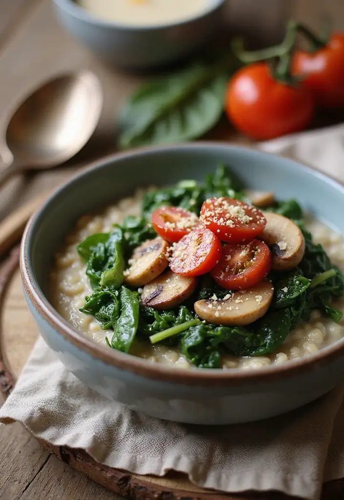 30 Gluten Free Vegan Breakfast Recipes to Start Fresh 53 30 Gluten Free Vegan Breakfast Recipes to Start Fresh - 9. Savory Oatmeal Bowl