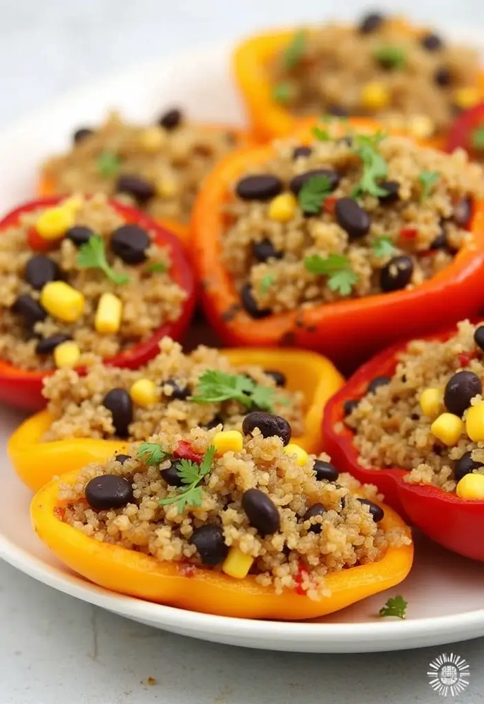 30 Healthy Vegan Protein Recipes That Actually Taste Good 85 30 Healthy Vegan Protein Recipes That Actually Taste Good - 13. Veggie and Quinoa Stuffed Peppers
