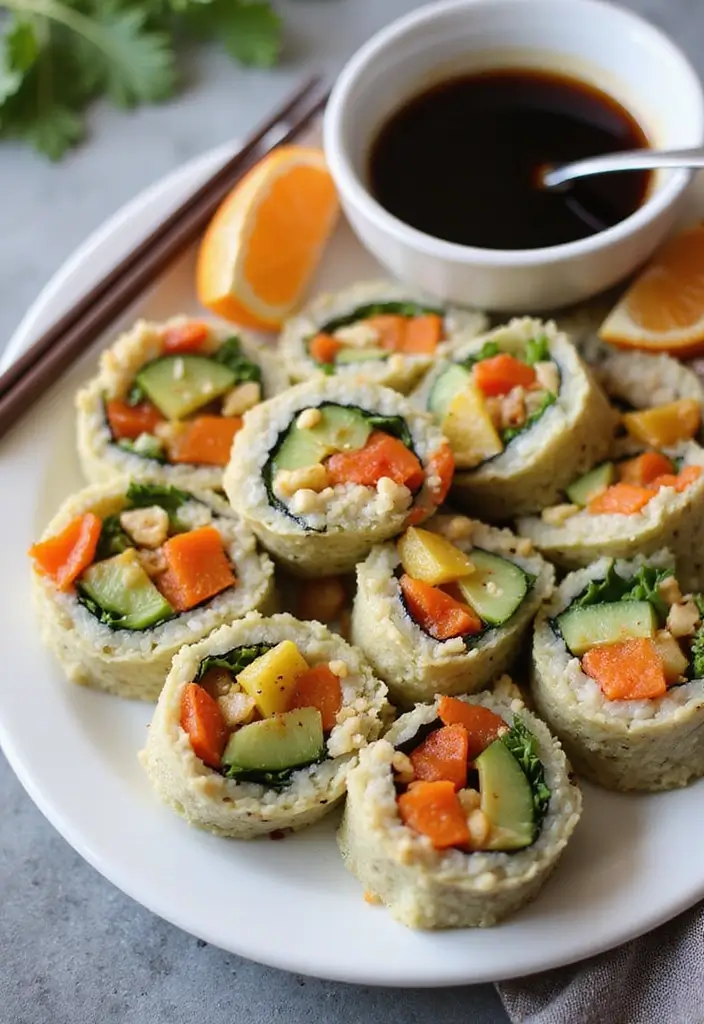 30 Healthy Vegan Protein Recipes That Actually Taste Good 111 30 Healthy Vegan Protein Recipes That Actually Taste Good - 17. Vegan Sushi Rolls