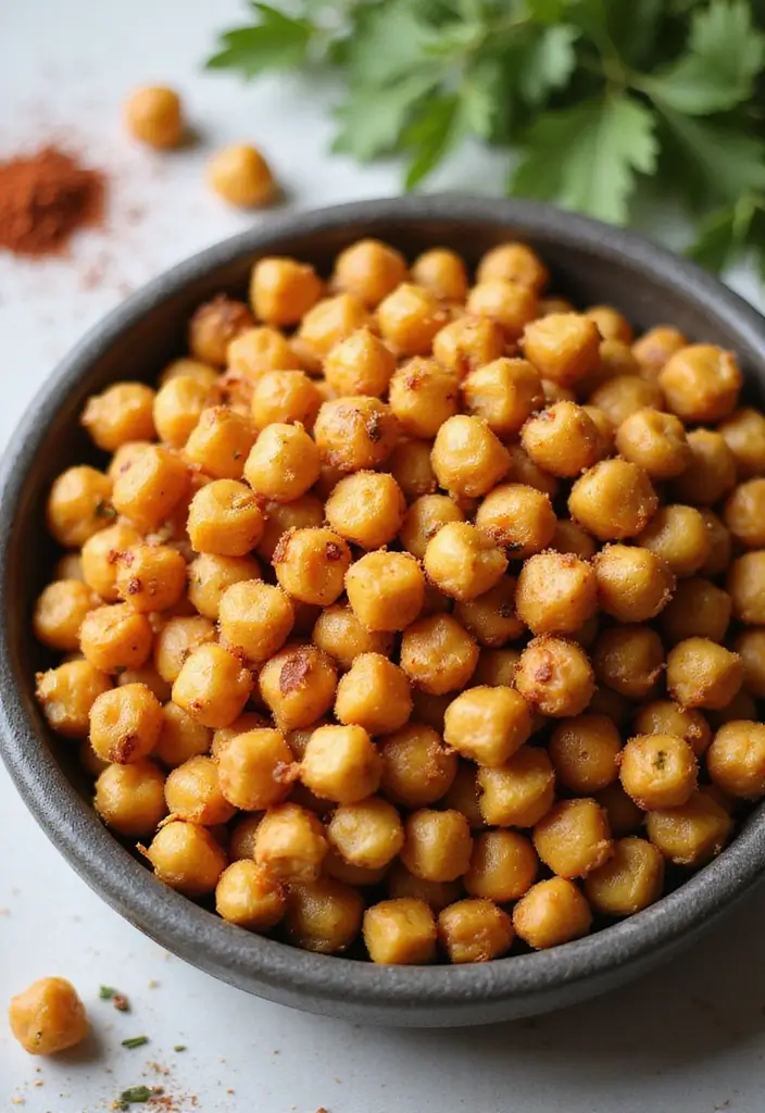 30 Healthy Vegan Protein Recipes That Actually Taste Good 146 30 Healthy Vegan Protein Recipes That Actually Taste Good - 22. Roasted Chickpeas