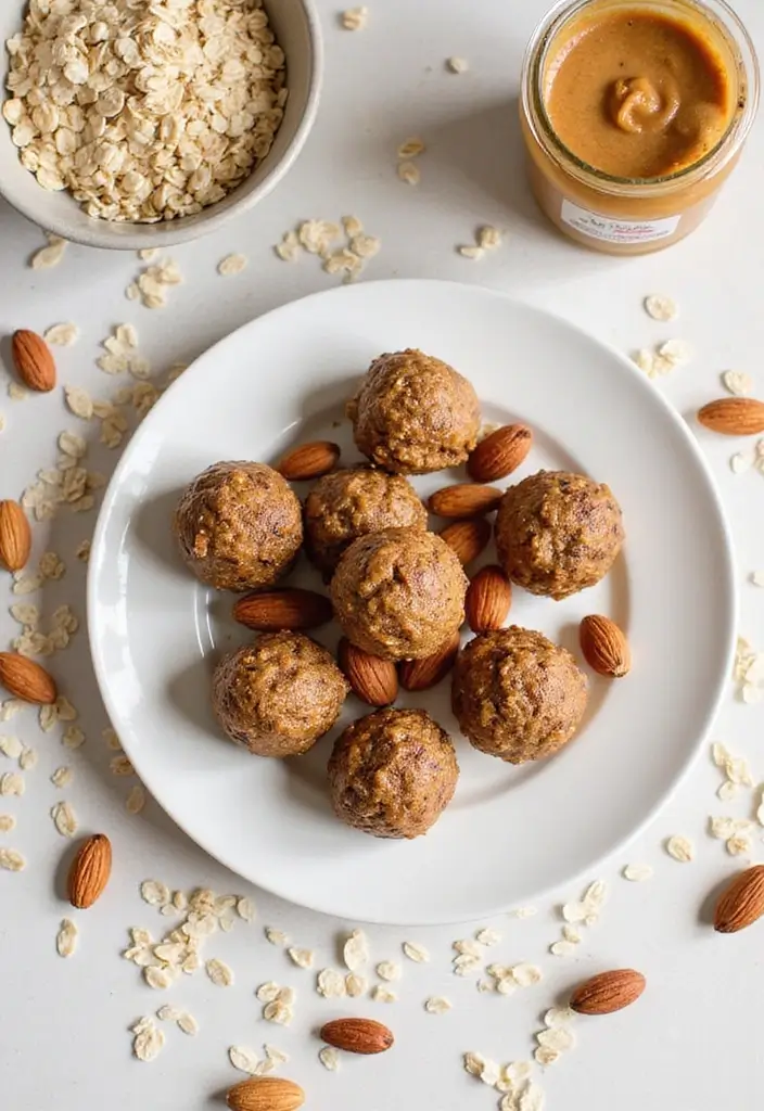 30 Healthy Vegan Protein Recipes That Actually Taste Good 173 30 Healthy Vegan Protein Recipes That Actually Taste Good - 26. Almond Butter Energy Balls