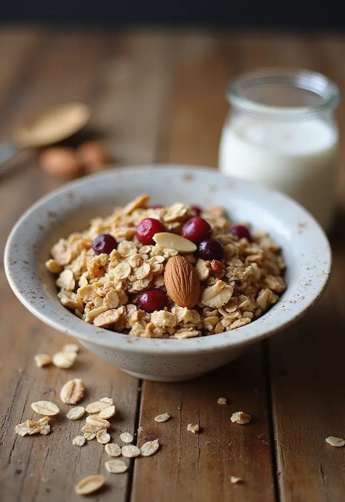 30 Healthy Vegan Protein Recipes That Actually Taste Good 194 30 Healthy Vegan Protein Recipes That Actually Taste Good - 29. Muesli with Almond Milk