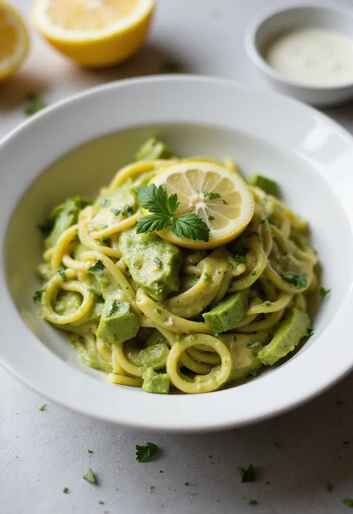 30+ High Protein Vegan Gluten Free Recipes That Keep You Energized 95 30+ High Protein Vegan Gluten Free Recipes That Keep You Energized - 15. Creamy Avocado Pasta