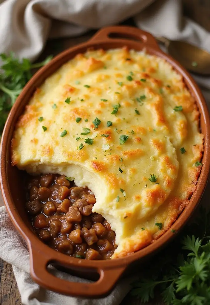30+ High Protein Vegan Gluten Free Recipes That Keep You Energized 119 30+ High Protein Vegan Gluten Free Recipes That Keep You Energized - 19. Vegan Shepherd’s Pie