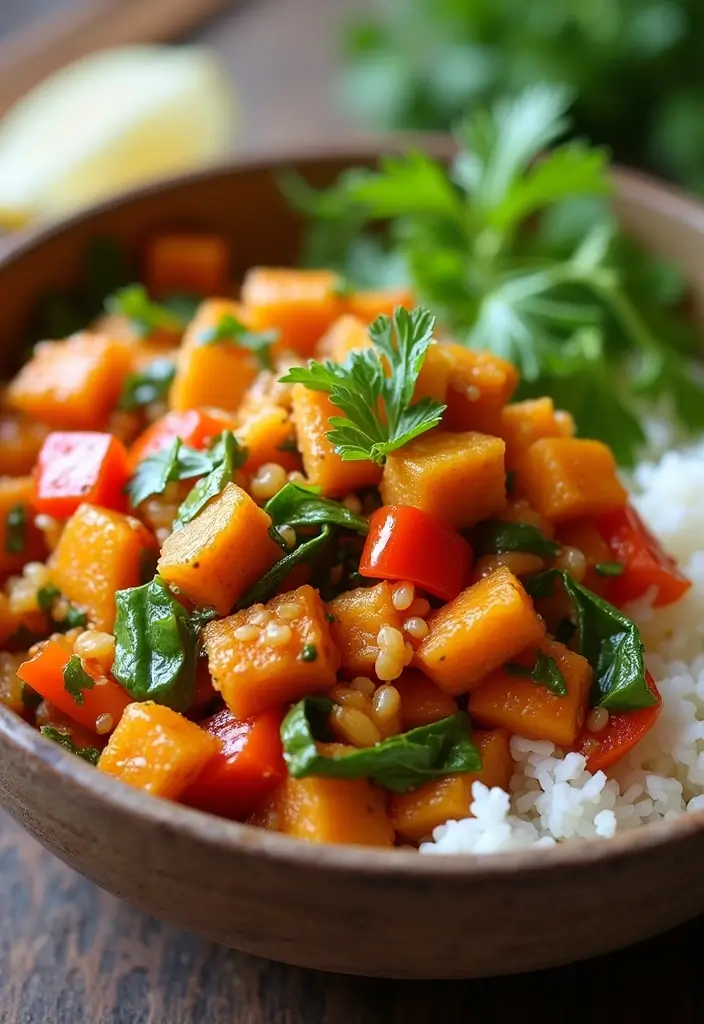 30+ High Protein Vegan Gluten Free Recipes That Keep You Energized 133 30+ High Protein Vegan Gluten Free Recipes That Keep You Energized - 21. Orange Tempeh Stir-Fry