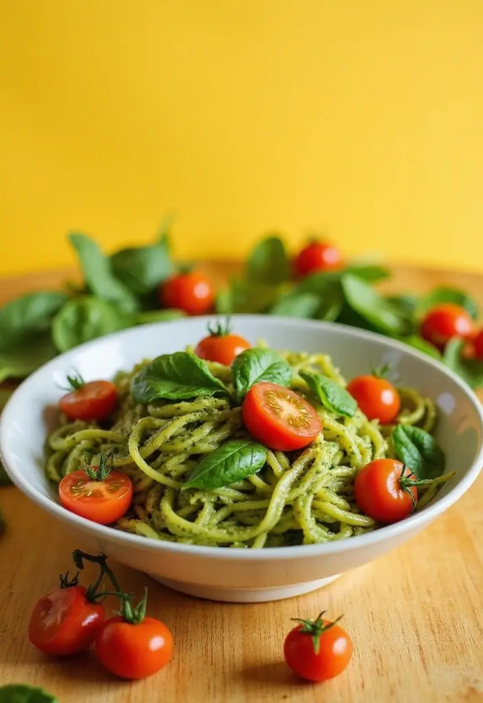 30+ High Protein Vegan Gluten Free Recipes That Keep You Energized 161 30+ High Protein Vegan Gluten Free Recipes That Keep You Energized - 25. Vegan Pesto Pasta