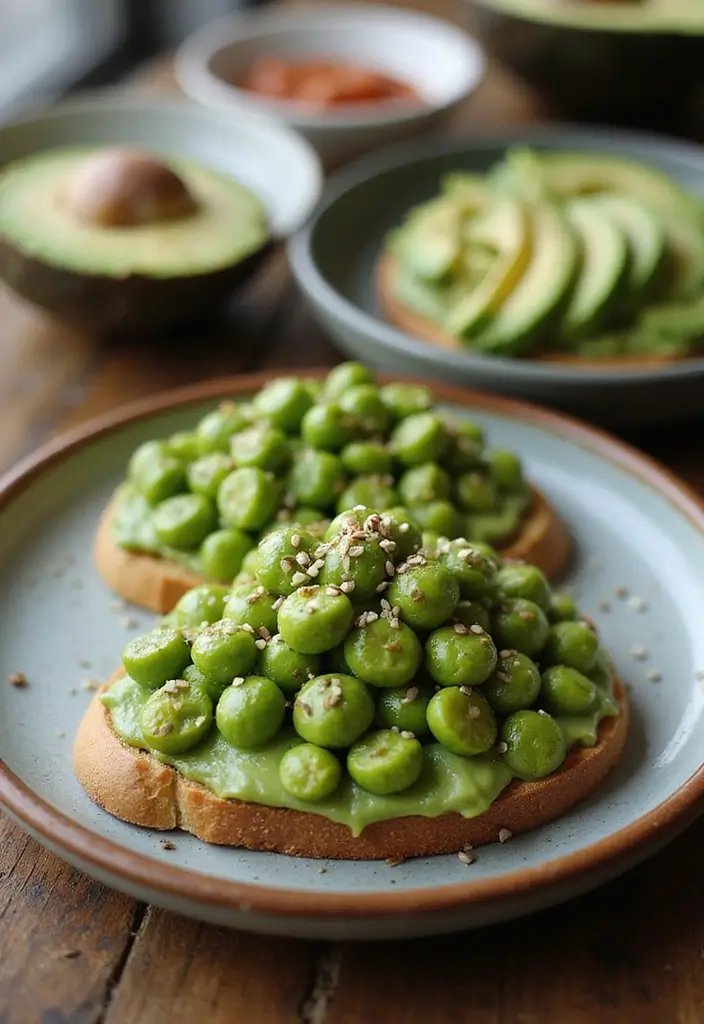 30+ High Protein Vegan Gluten Free Recipes That Keep You Energized 34 30+ High Protein Vegan Gluten Free Recipes That Keep You Energized - 6. Edamame and Avocado Toast