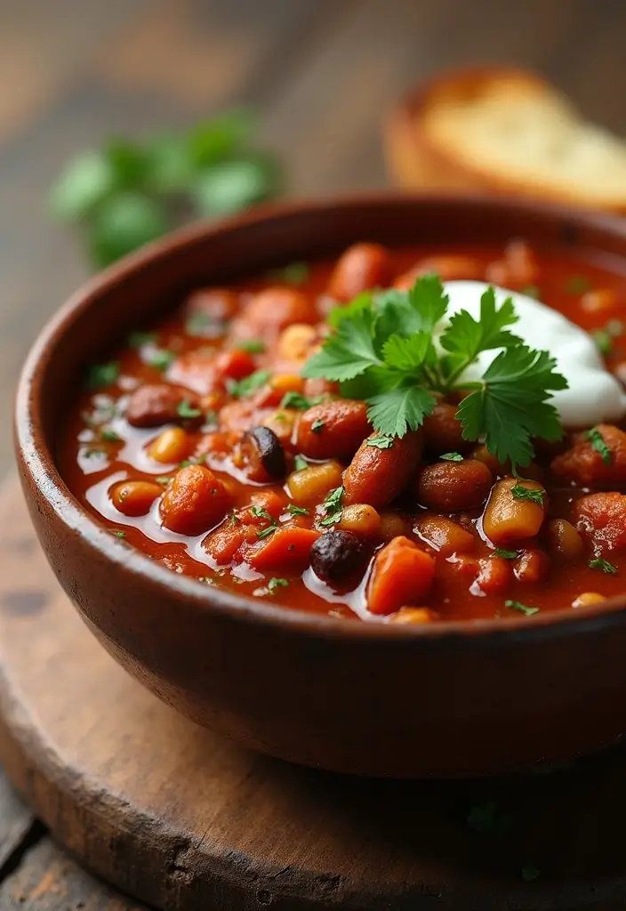 30+ Low Calorie Vegan Recipes That Still Satisfy - 13. Vegan Chili