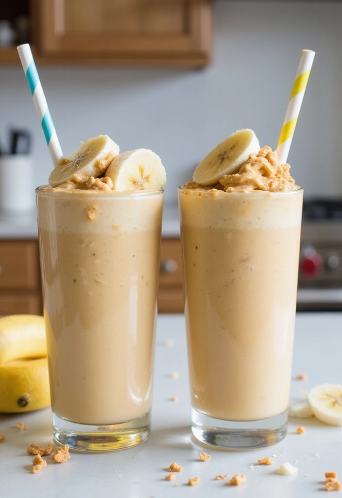 30+ Low Calorie Vegan Recipes That Still Satisfy - 17. Peanut Butter Banana Smoothie
