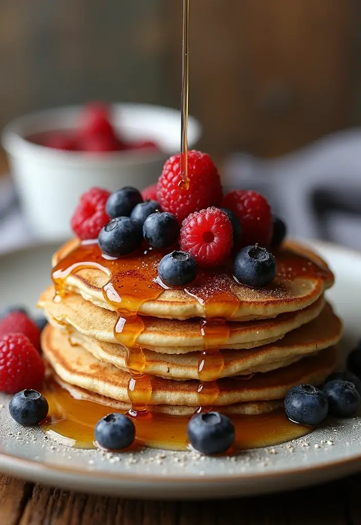 30+ Low Calorie Vegan Recipes That Still Satisfy - 20. Oatmeal Pancakes