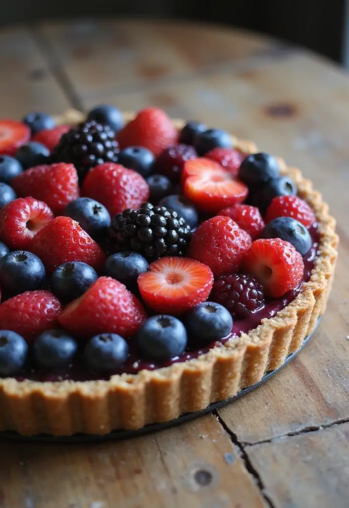 30 Raw Vegan Food Recipes for Fresh Living 15 30 Raw Vegan Food Recipes for Fresh Living - 3. Raw Berry Tart