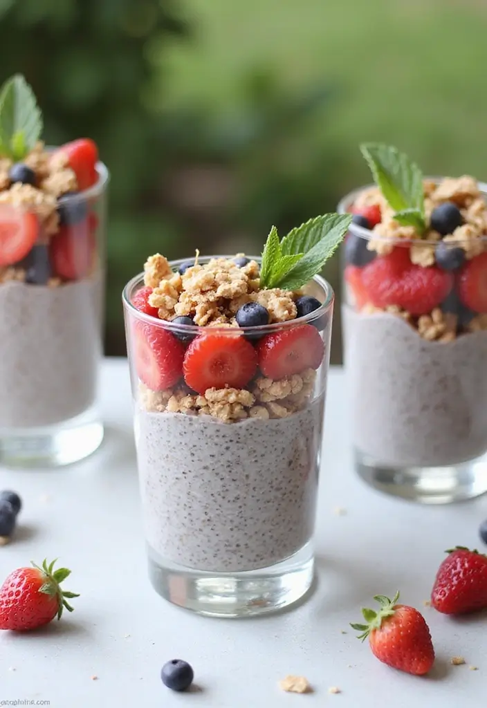 30 Raw Vegan Food Recipes for Fresh Living 36 30 Raw Vegan Food Recipes for Fresh Living - 6. Chia Pudding Parfait