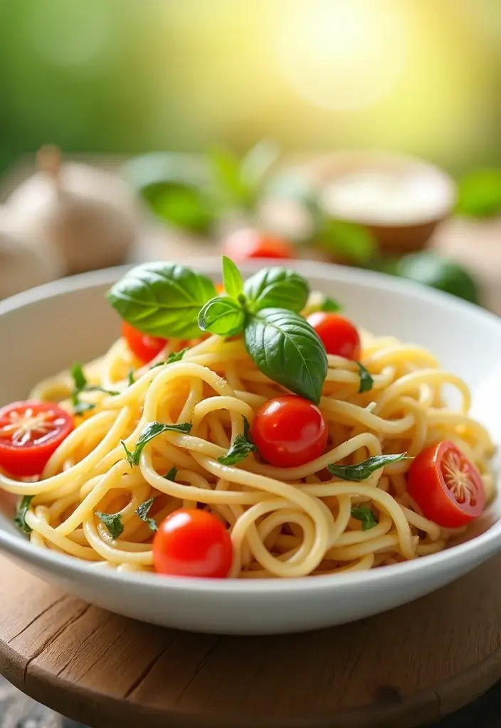 30 Vegan Angel Hair Pasta Recipes with Simple Flavors 93 30 Vegan Angel Hair Pasta Recipes with Simple Flavors - 15. Caprese Angel Hair