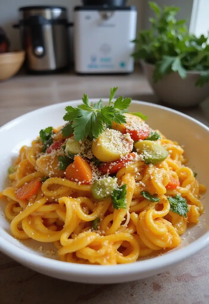 30 Vegan Angel Hair Pasta Recipes with Simple Flavors 107 30 Vegan Angel Hair Pasta Recipes with Simple Flavors - 17. Cheesy Veggie Angel Hair