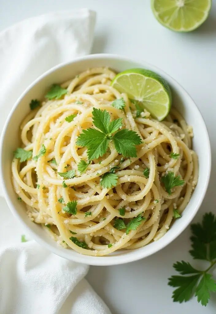30 Vegan Angel Hair Pasta Recipes with Simple Flavors 114 30 Vegan Angel Hair Pasta Recipes with Simple Flavors - 18. Cilantro Lime Angel Hair
