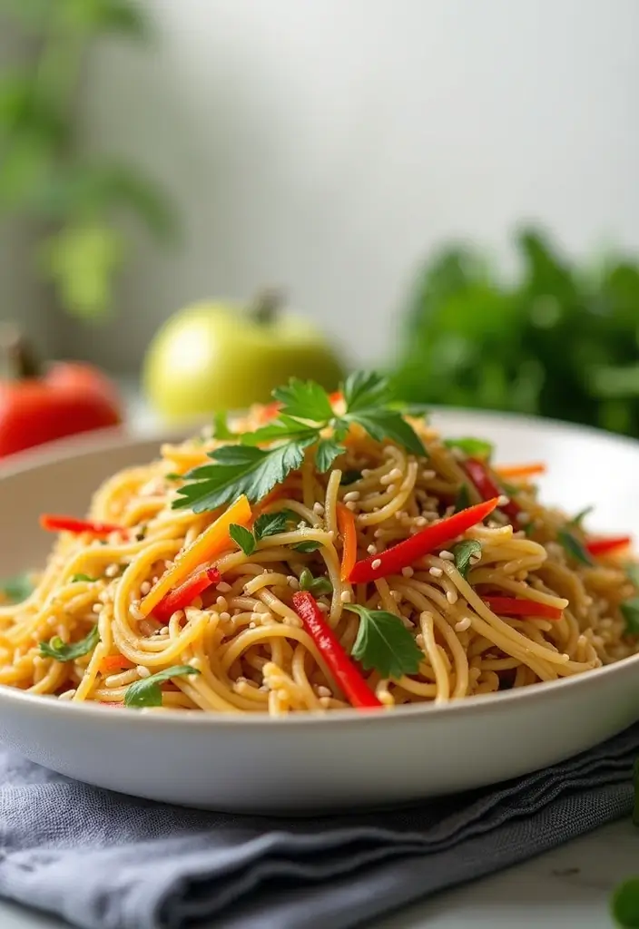 30 Vegan Angel Hair Pasta Recipes with Simple Flavors 121 30 Vegan Angel Hair Pasta Recipes with Simple Flavors - 19. Veggie Stir-Fry Angel Hair