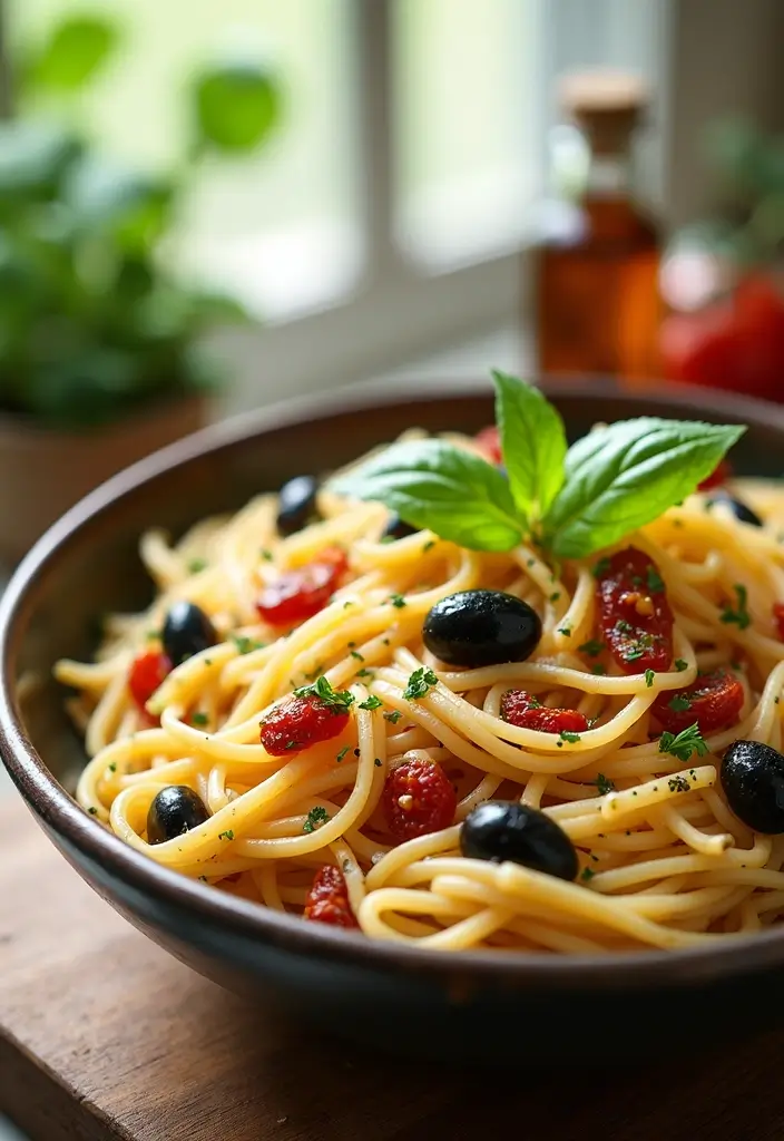 30 Vegan Angel Hair Pasta Recipes with Simple Flavors 128 30 Vegan Angel Hair Pasta Recipes with Simple Flavors - 20. Mediterranean Angel Hair