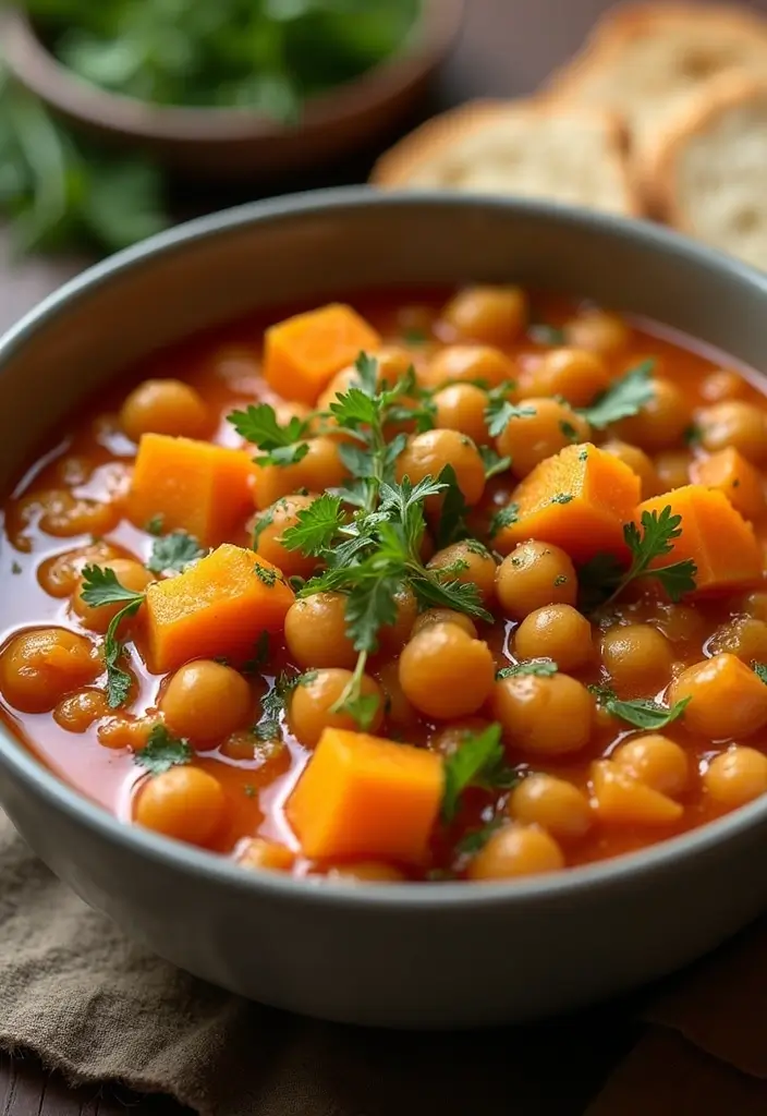 30 Vegan Butternut Squash Recipes to Warm You Up 63 30 Vegan Butternut Squash Recipes to Warm You Up - 10. Butternut Squash and Chickpea Stew