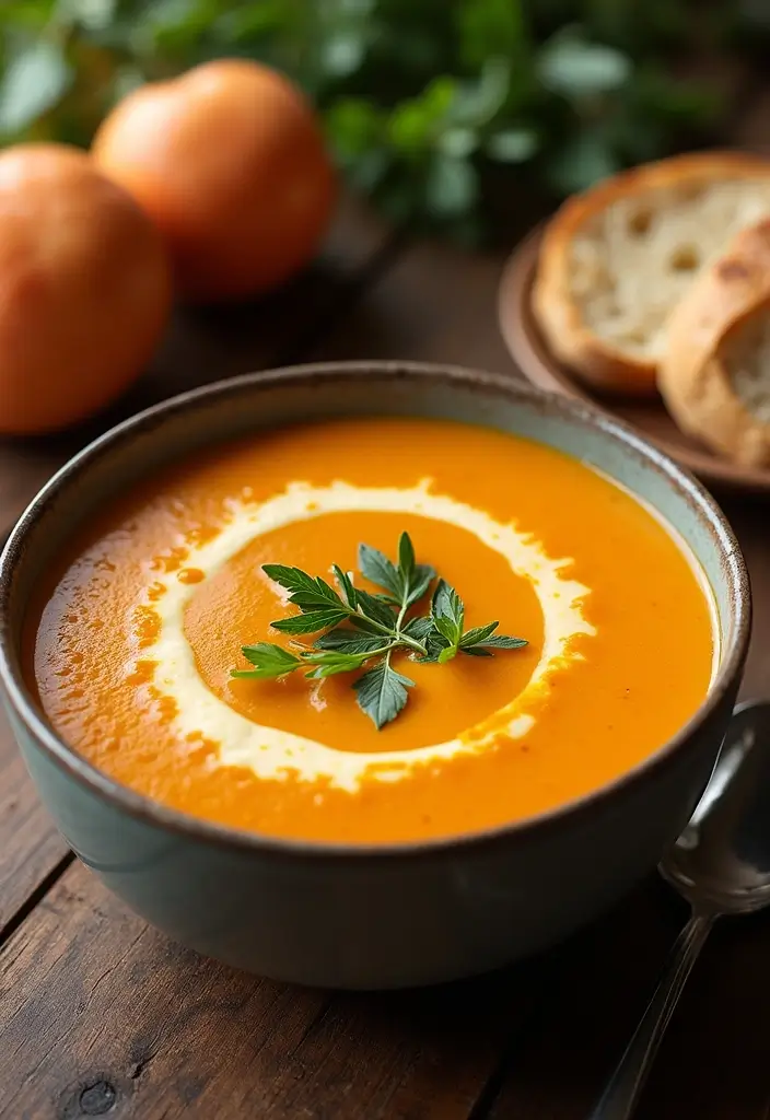 30 Vegan Butternut Squash Recipes to Warm You Up 84 30 Vegan Butternut Squash Recipes to Warm You Up - 13. Butternut Squash and Tomato Bisque
