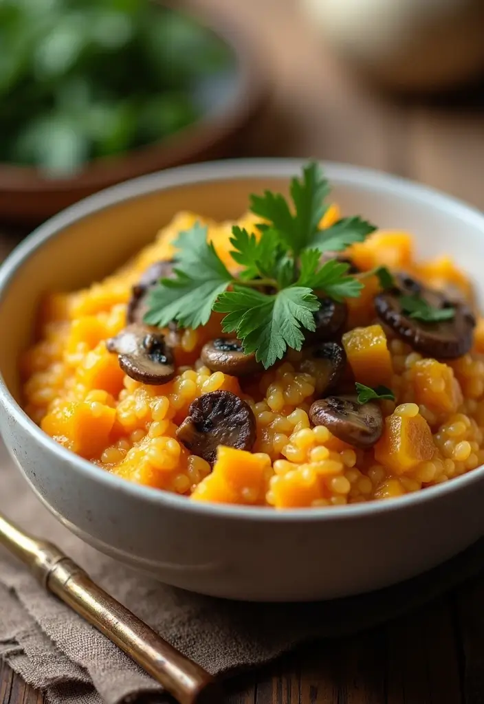 30 Vegan Butternut Squash Recipes to Warm You Up 91 30 Vegan Butternut Squash Recipes to Warm You Up - 14. Butternut Squash and Mushroom Risotto