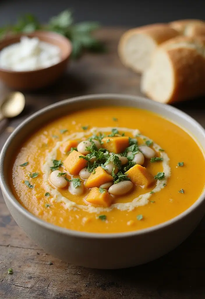 30 Vegan Butternut Squash Recipes to Warm You Up 101 30 Vegan Butternut Squash Recipes to Warm You Up - 16. Butternut Squash and White Bean Soup
