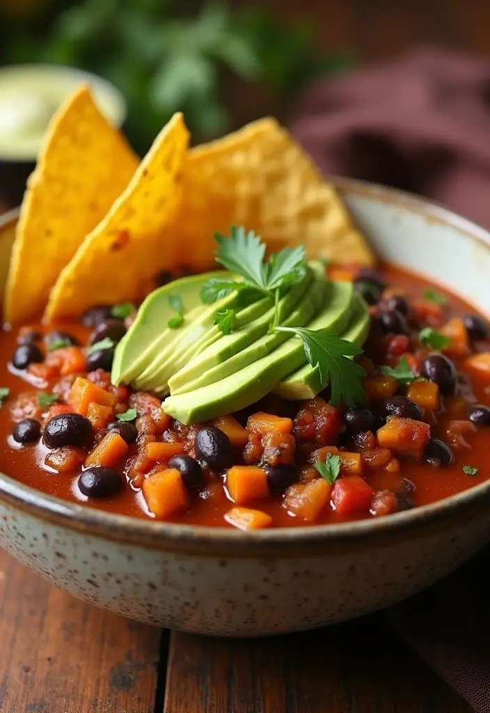 30 Vegan Butternut Squash Recipes to Warm You Up 16 30 Vegan Butternut Squash Recipes to Warm You Up - 3. Butternut Squash and Black Bean Chili