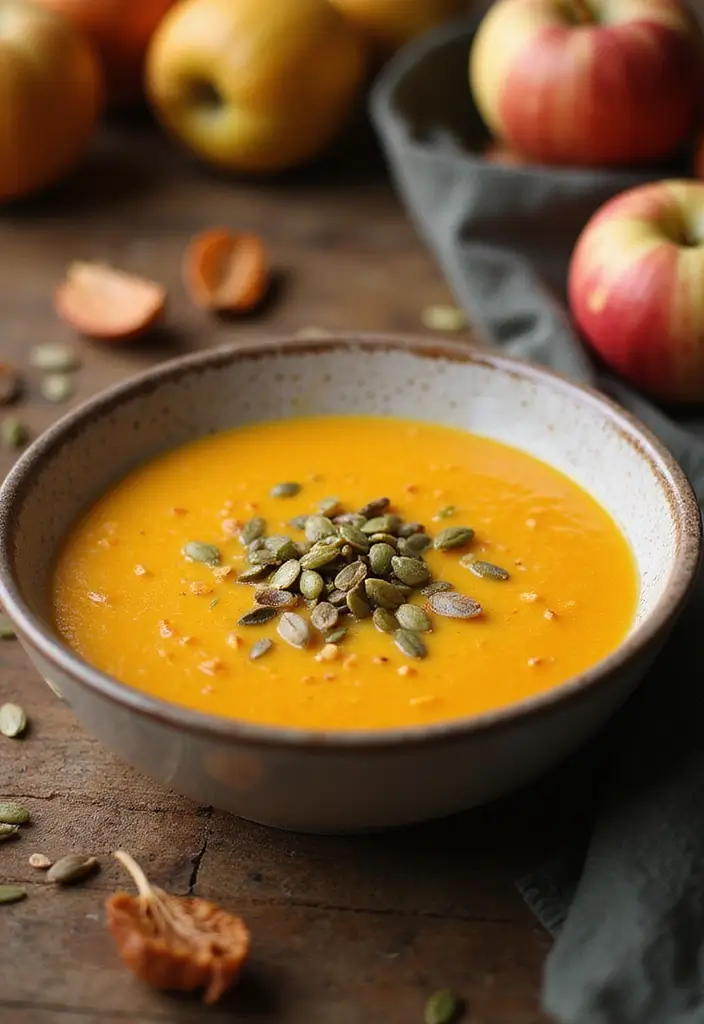 30 Vegan Butternut Squash Recipes to Warm You Up 23 30 Vegan Butternut Squash Recipes to Warm You Up - 4. Butternut Squash and Apple Soup
