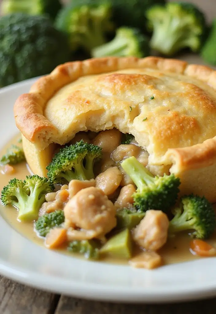 30 Vegan Chicken Pot Pie Recipes for Comfort Food Lovers 72 30 Vegan Chicken Pot Pie Recipes for Comfort Food Lovers - 12. Vegan Chicken and Broccoli Pot Pie