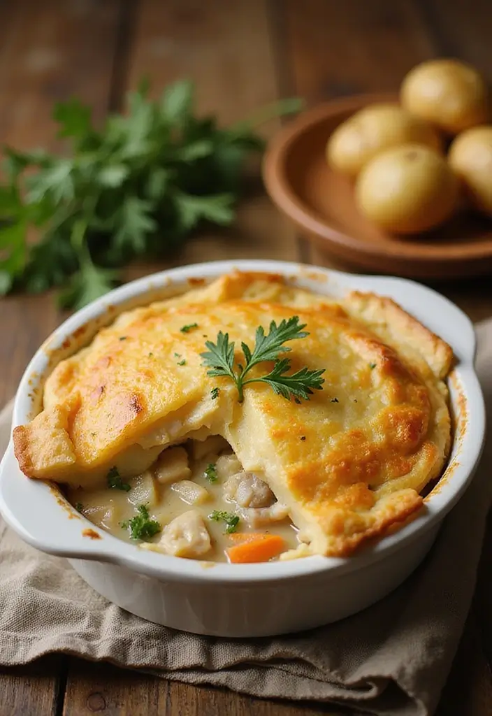 30 Vegan Chicken Pot Pie Recipes for Comfort Food Lovers 98 30 Vegan Chicken Pot Pie Recipes for Comfort Food Lovers - 16. Vegan Chicken Pot Pie with Potatoes