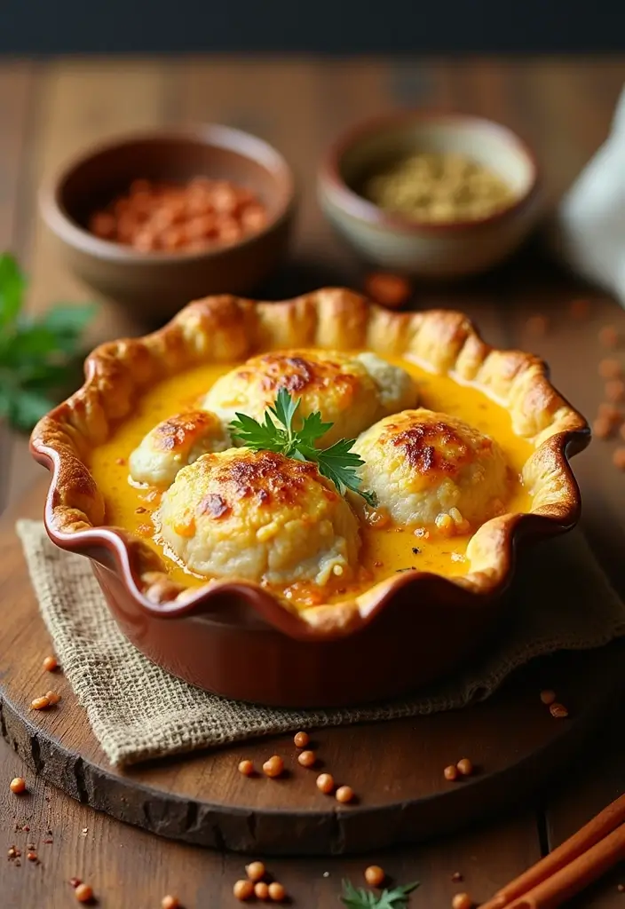 30 Vegan Chicken Pot Pie Recipes for Comfort Food Lovers 143 30 Vegan Chicken Pot Pie Recipes for Comfort Food Lovers - 23. Vegan Chicken Pot Pie with Spiced Lentils
