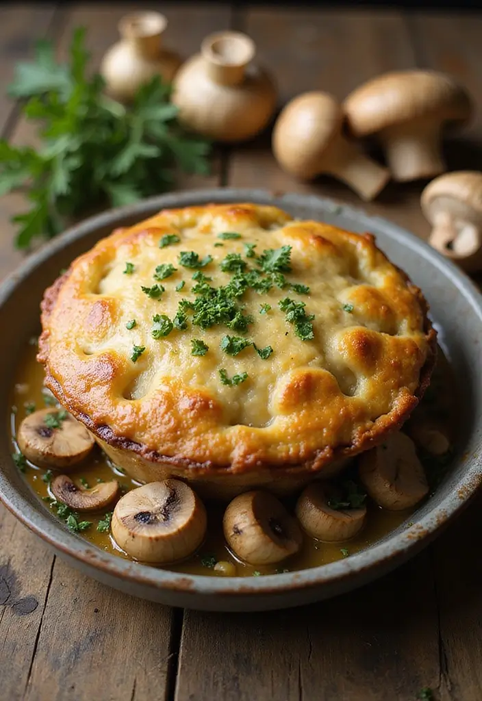 30 Vegan Chicken Pot Pie Recipes for Comfort Food Lovers 150 30 Vegan Chicken Pot Pie Recipes for Comfort Food Lovers - 24. Vegan Chicken Pot Pie with Portobello Mushrooms