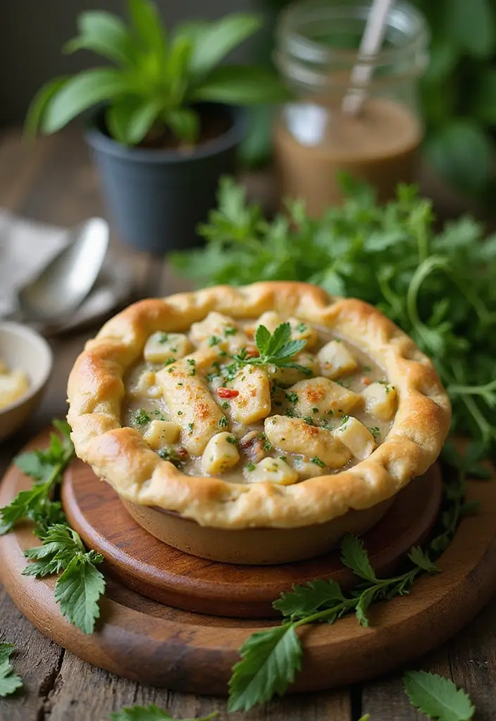 30 Vegan Chicken Pot Pie Recipes for Comfort Food Lovers 157 30 Vegan Chicken Pot Pie Recipes for Comfort Food Lovers - 25. Vegan Chicken Pot Pie with Mixed Herbs