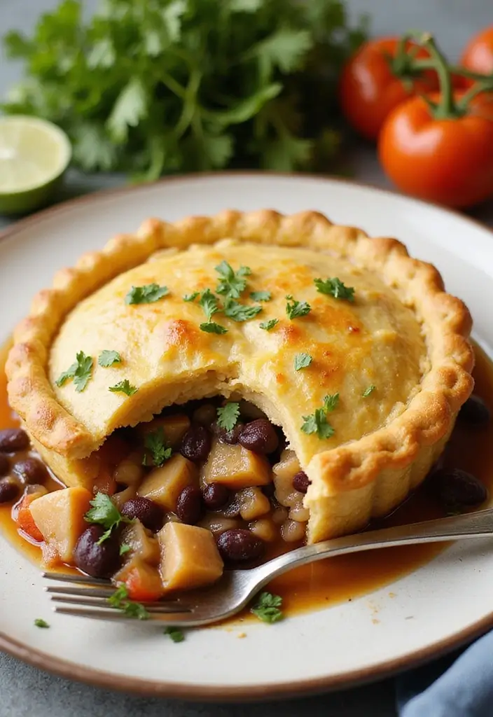 30 Vegan Chicken Pot Pie Recipes for Comfort Food Lovers 178 30 Vegan Chicken Pot Pie Recipes for Comfort Food Lovers - 28. Vegan Chicken Pot Pie with Black Beans
