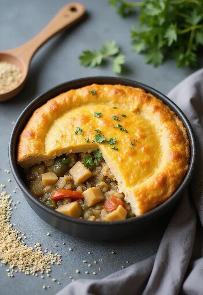 30 Vegan Chicken Pot Pie Recipes for Comfort Food Lovers 185 30 Vegan Chicken Pot Pie Recipes for Comfort Food Lovers - 29. Vegan Chicken Pot Pie with Quinoa