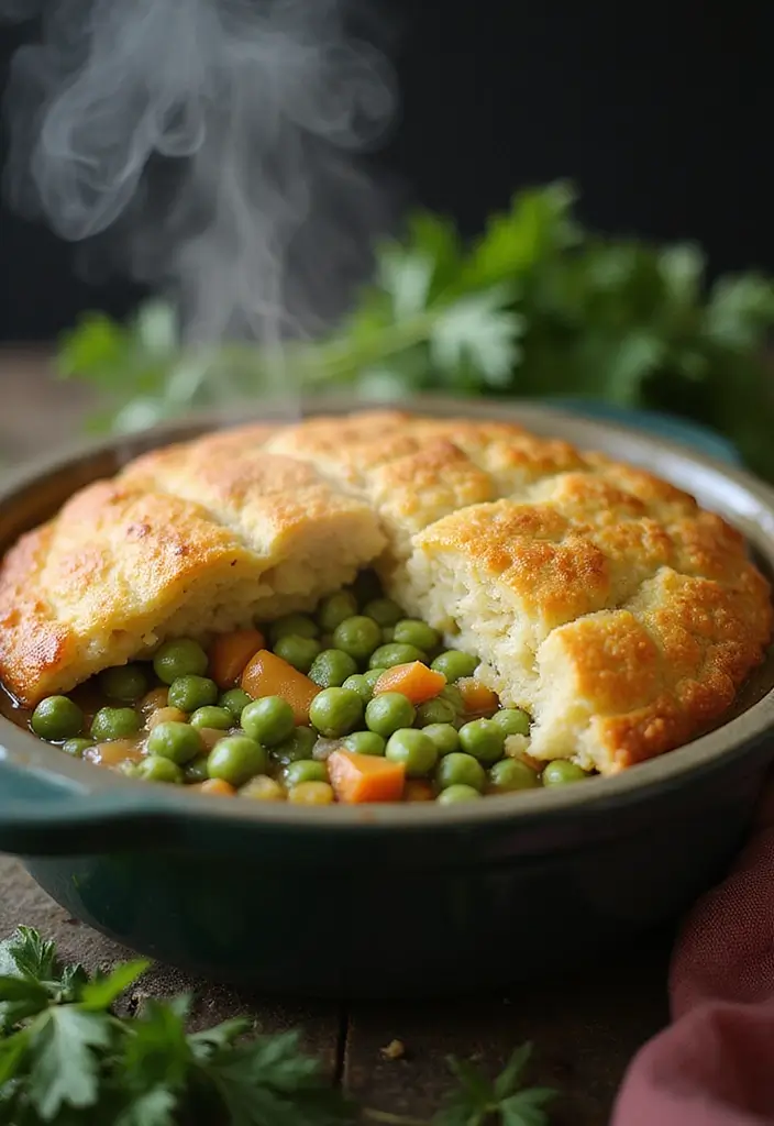 30 Vegan Chicken Pot Pie Recipes for Comfort Food Lovers 29 30 Vegan Chicken Pot Pie Recipes for Comfort Food Lovers - 5. Cauliflower and Pea Pot Pie