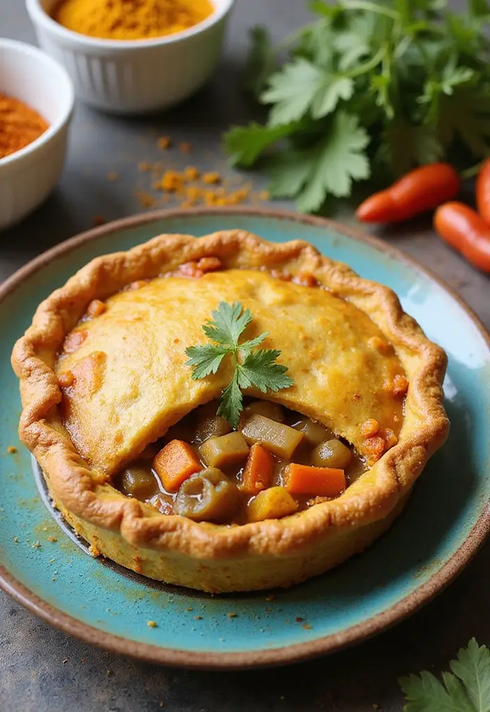 30 Vegan Chicken Pot Pie Recipes for Comfort Food Lovers 34 30 Vegan Chicken Pot Pie Recipes for Comfort Food Lovers - 6. Curried Vegan Pot Pie