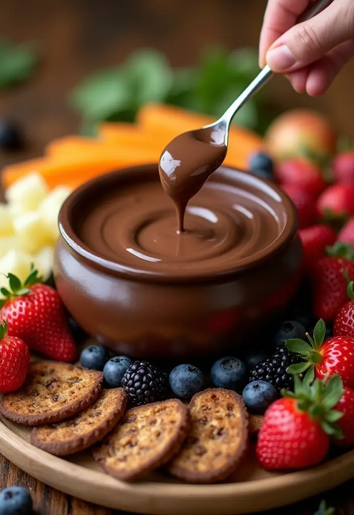 30+ Vegan Gluten Free Thanksgiving Recipes Everyone Will Enjoy 67 30+ Vegan Gluten Free Thanksgiving Recipes Everyone Will Enjoy - 11. Vegan Chocolate Fondue
