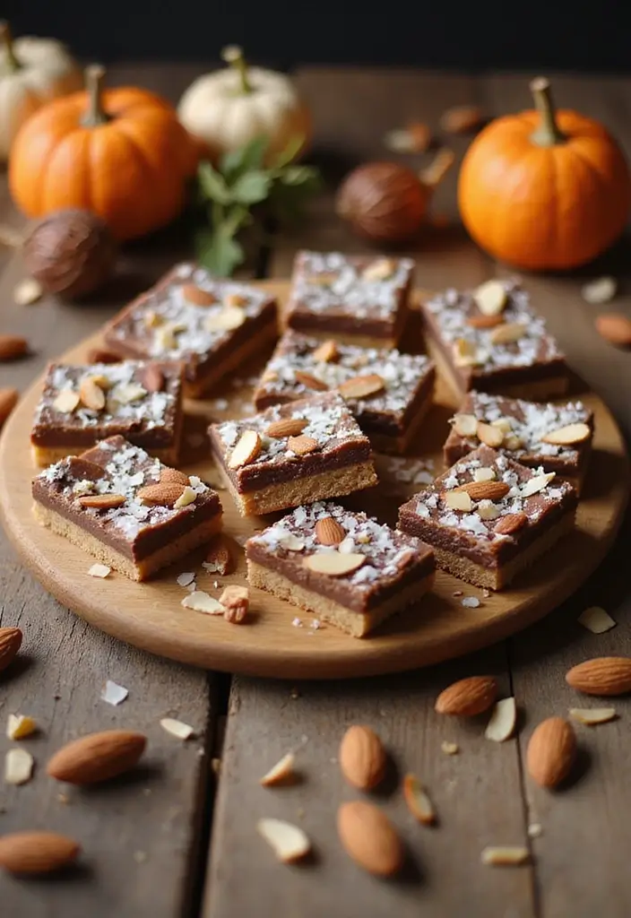 30+ Vegan Gluten Free Thanksgiving Recipes Everyone Will Enjoy 130 30+ Vegan Gluten Free Thanksgiving Recipes Everyone Will Enjoy - 20. Vegan Almond Joy Bars