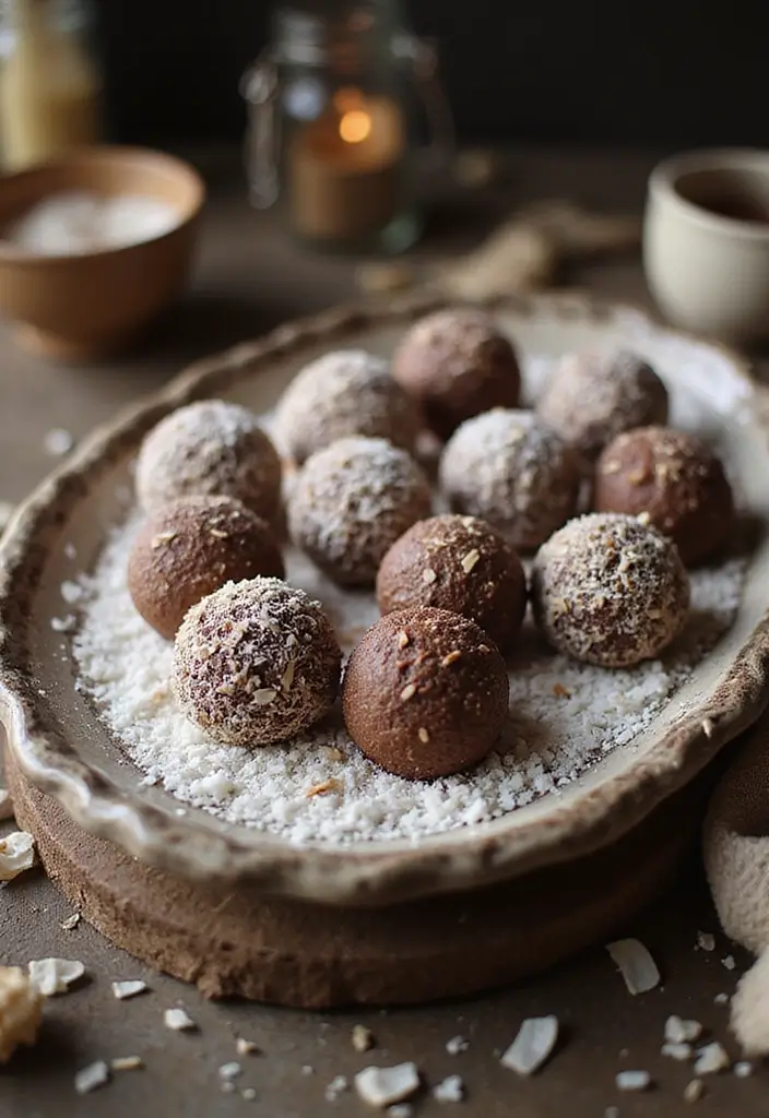 30+ Vegan Gluten Free Thanksgiving Recipes Everyone Will Enjoy 200 30+ Vegan Gluten Free Thanksgiving Recipes Everyone Will Enjoy - 30. Vegan Chocolate Coconut Truffles