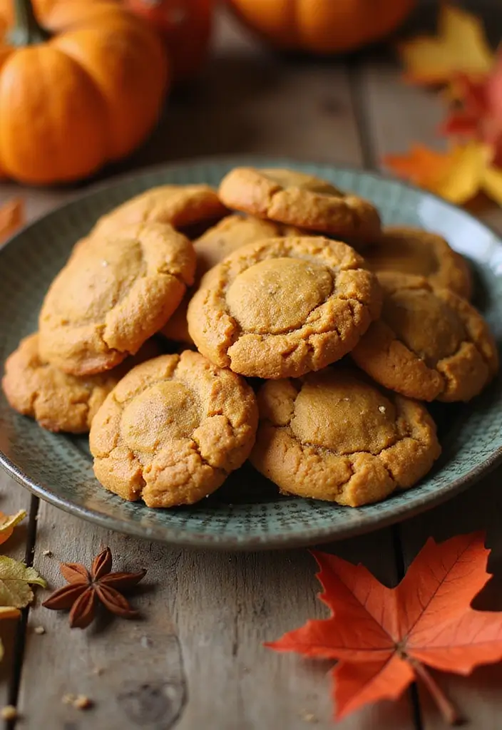 30+ Vegan Gluten Free Thanksgiving Recipes Everyone Will Enjoy 32 30+ Vegan Gluten Free Thanksgiving Recipes Everyone Will Enjoy - 6. Vegan Pumpkin Cookies