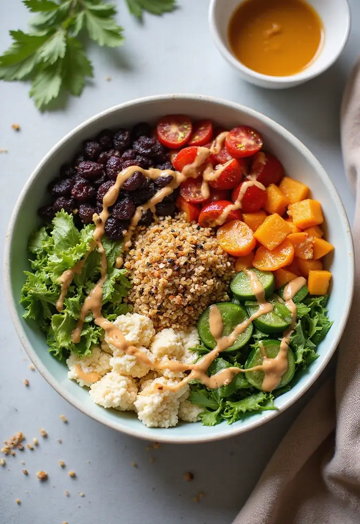 30+ Vegan Meal Prep Recipes for Busy Lifestyles 1 30+ Vegan Meal Prep Recipes for Busy Lifestyles - 1. Rainbow Veggie Buddha Bowl