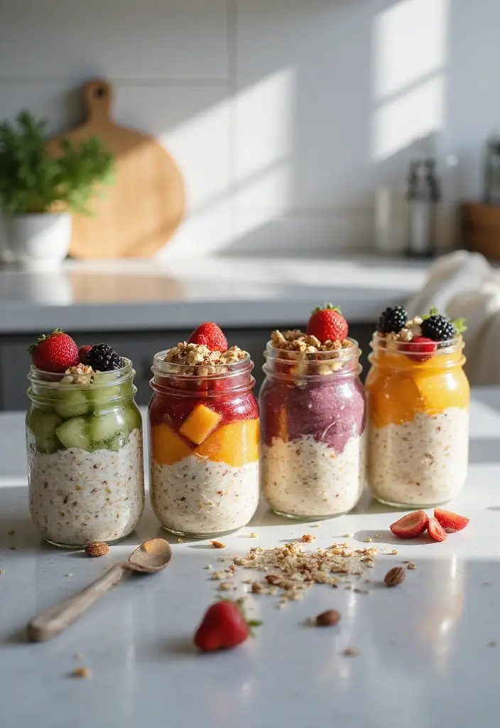 30+ Vegan Meal Prep Recipes for Busy Lifestyles 60 30+ Vegan Meal Prep Recipes for Busy Lifestyles - 10. Overnight Oats with Almond Milk