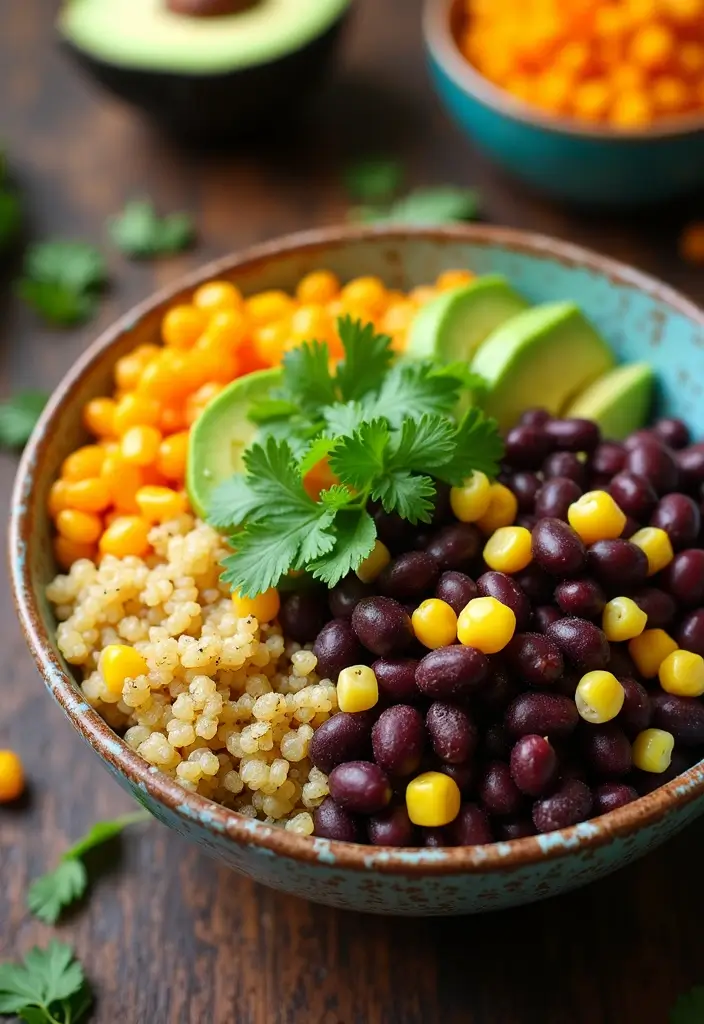 30+ Vegan Meal Prep Recipes for Busy Lifestyles 74 30+ Vegan Meal Prep Recipes for Busy Lifestyles - 12. Quinoa and Black Bean Bowl