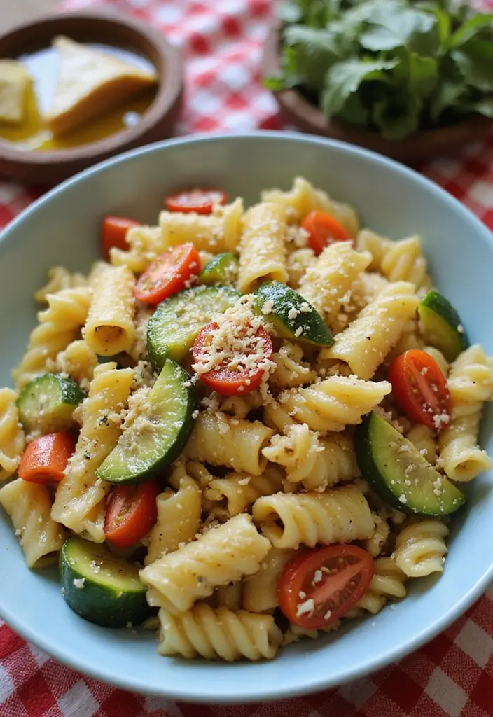 30+ Vegan Meal Prep Recipes for Busy Lifestyles 13 30+ Vegan Meal Prep Recipes for Busy Lifestyles - 3. Veggie-Packed Pasta Salad