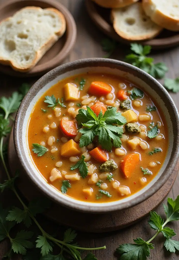 30 Vegan One Pot Recipes for Effortless Cooking 96 30 Vegan One Pot Recipes for Effortless Cooking - 16. Vegan Barley Vegetable Soup