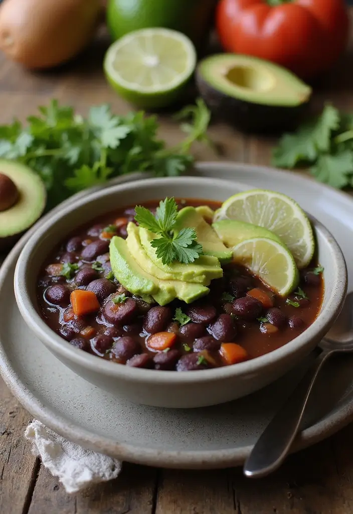 30 Vegan One Pot Recipes for Effortless Cooking 158 30 Vegan One Pot Recipes for Effortless Cooking - 26. Hearty Vegan Black Bean Soup