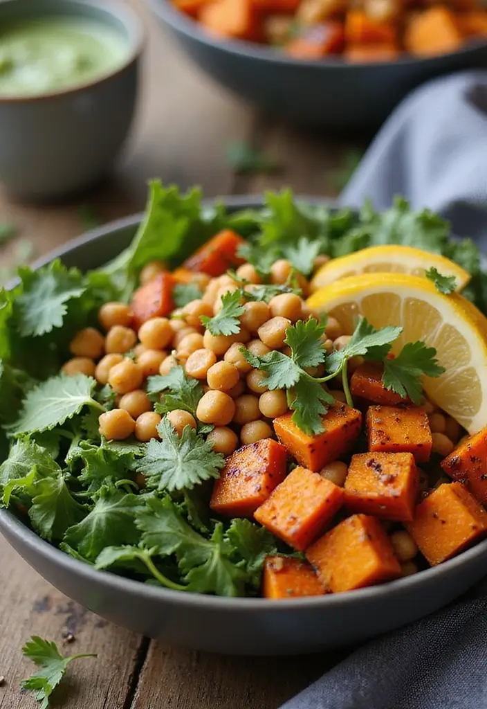 30 Vegan One Pot Recipes for Effortless Cooking 165 30 Vegan One Pot Recipes for Effortless Cooking - 27. Vegan Sweet Potato and Chickpea Buddha Bowl