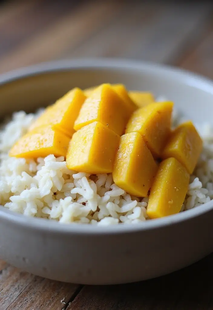 30 Vegan One Pot Recipes for Effortless Cooking 177 30 Vegan One Pot Recipes for Effortless Cooking - 29. Vegan Coconut Rice with Mango